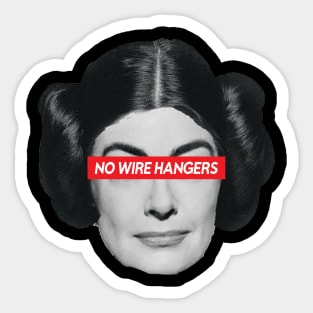 Joan Crawford \\ No Wire Hangers Sticker